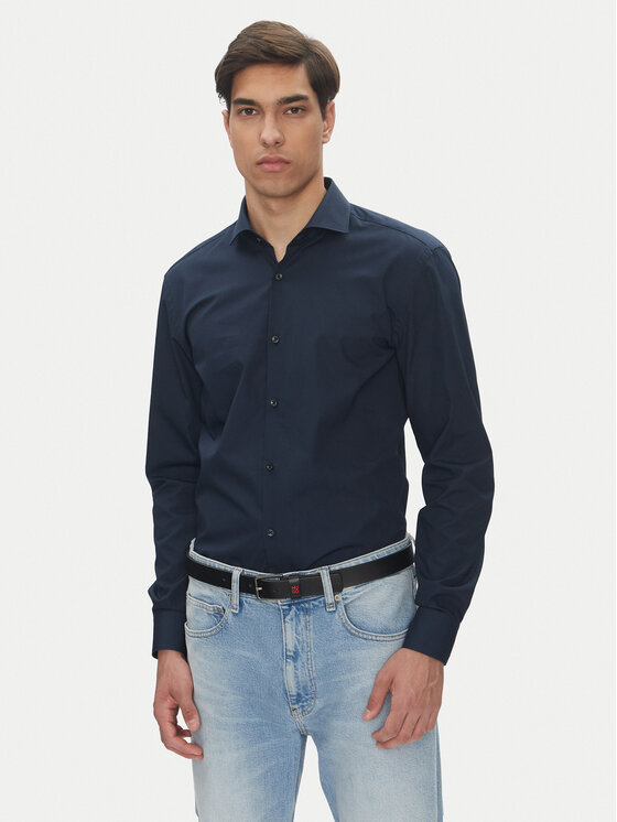HUGO Cămașă Bărbați, Mărimea: 40, Bleumarin, C-Jason 50293691