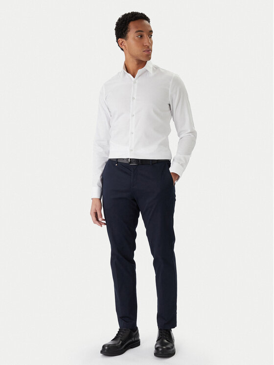 Calvin Klein Calvin Klein Cămașă LV019EU053 Alb Slim Fit