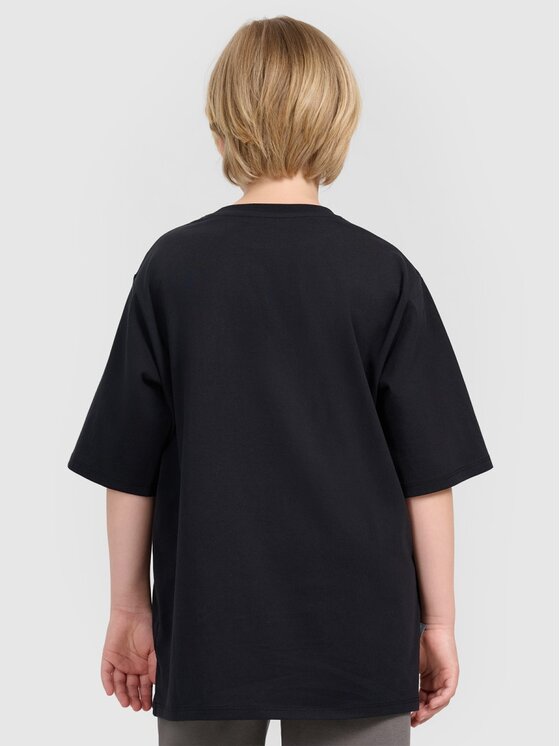 4F 4F T-Shirt 4FJRAW25TTSHM3062-20S Μαύρο Oversize