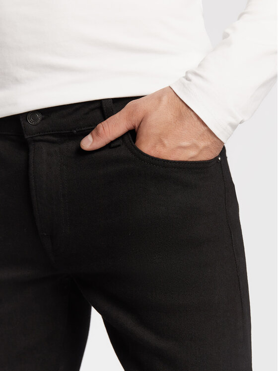 Guess Guess Blugi Miami M2YAN1 D4Q51 Negru Skinny Fit
