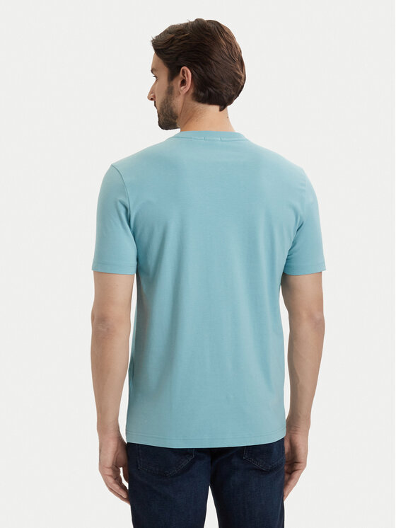 BOSS BOSS T-shirt Tee 50506373 Turchese Regular Fit