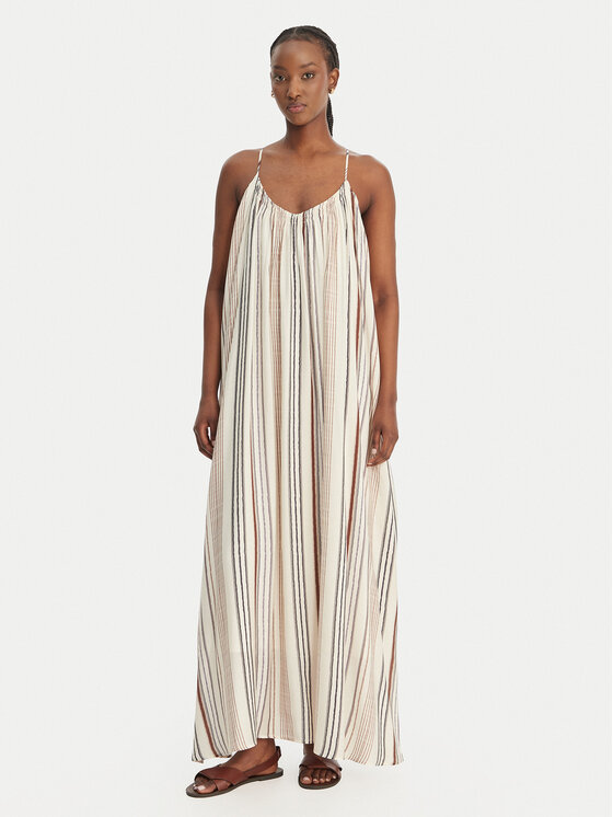 Eleh Eleh Letní šaty SS260133 Écru Relaxed Fit