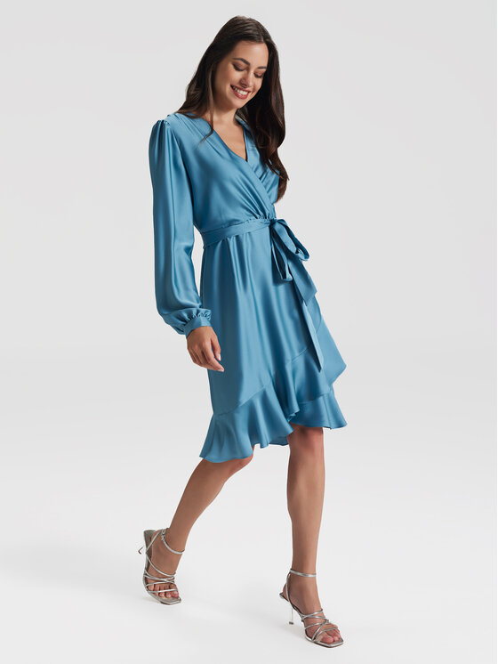 Swing Swing Rochie cocktail 5AG06500 Albastru Regular Fit