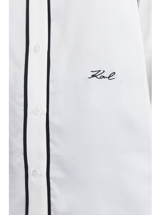 KARL LAGERFELD KARL LAGERFELD Риза A3W11012 Бял Regular Fit