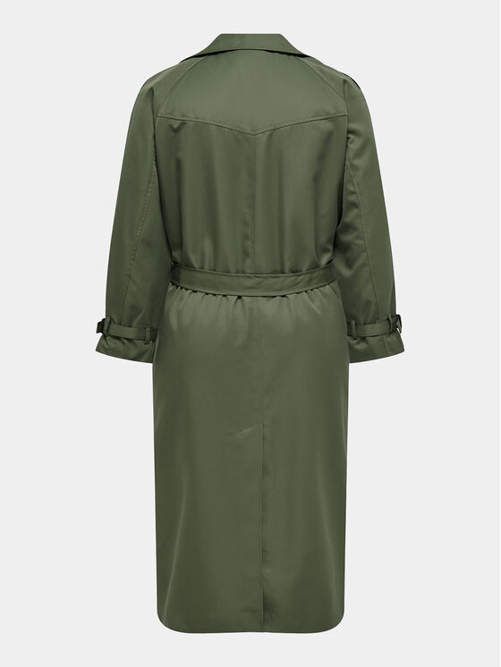 ONLY Carmakoma ONLY Carmakoma Тренч Chloe 15310056 Зелений Regular Fit