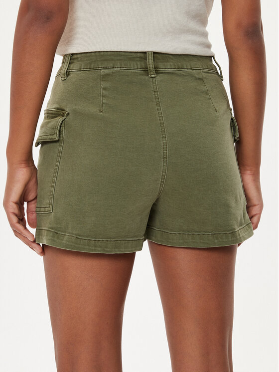 ONLY ONLY Riidest šortsid Missouri 15328087 Roheline Regular Fit
