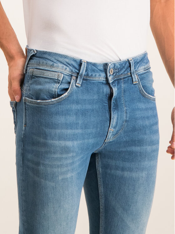 Pepe Jeans Pepe Jeans Jeansy Nickel PM201518 Modrá Skinny Fit