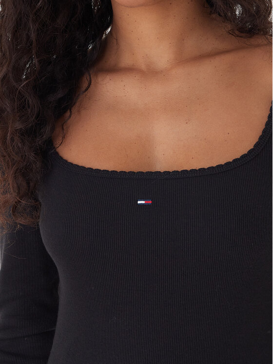 Tommy Jeans Tommy Jeans Kasdieninė suknelė DW0DW21915 Juoda Slim Fit