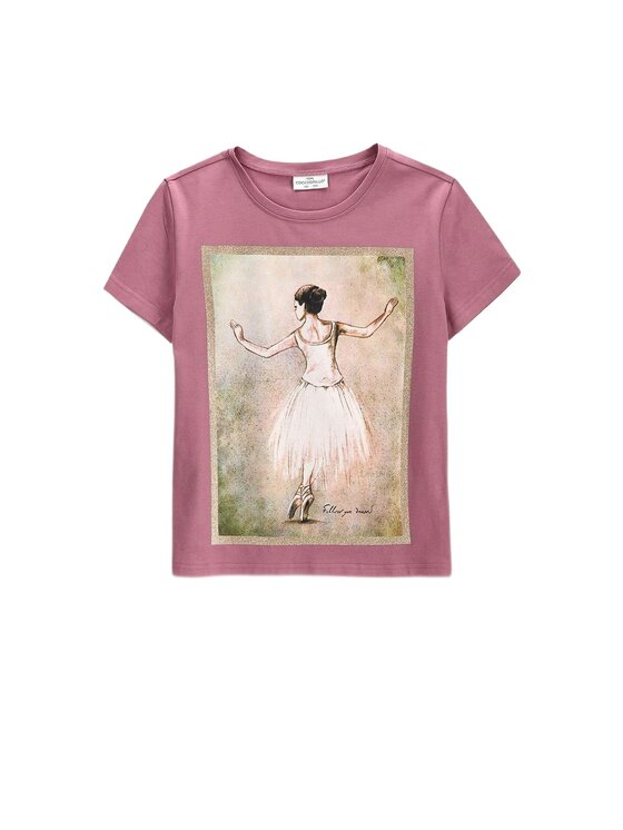 Coccodrillo Coccodrillo T-Shirt ZC6143213VGA-007 Różowy Regular Fit