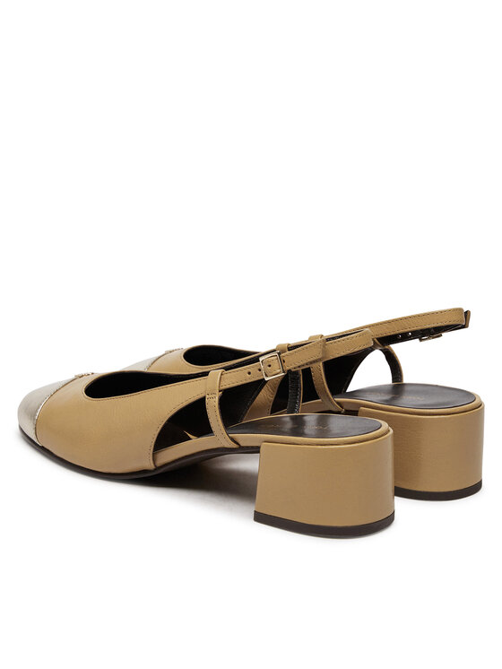 Tory Burch Tory Burch Sandale Cap-Toe Slingback Pump 156302 Bež
