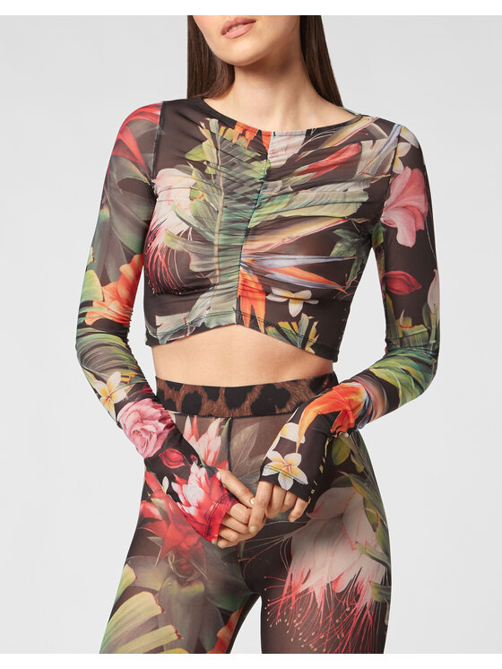 PHILIPP PLEIN PHILIPP PLEIN Blúzka 1935 Čierna Cropped Fit