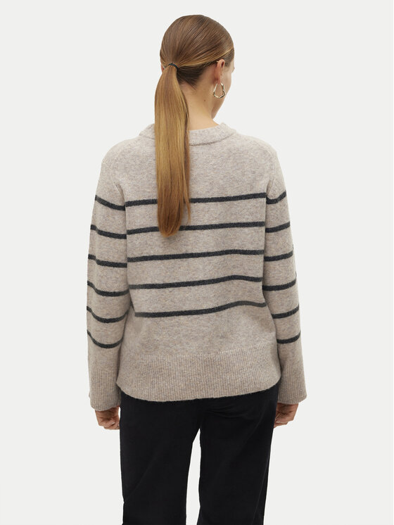 Vero Moda Vero Moda Pulover Flawless 10320487 Bež Loose Fit