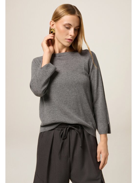 Oltre Oltre Cardigan M356J005096N013 Grigio Regular Fit