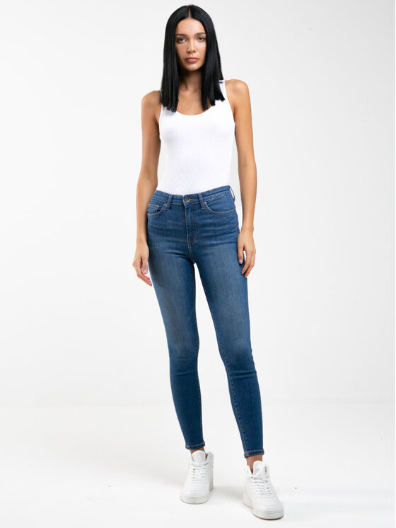 BIG STAR BIG STAR Jeansy mariella_high_waist_458 Niebieski Curvy Fit