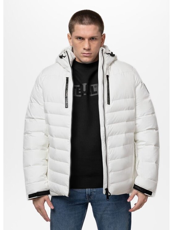 PITBULL PITBULL Kurtka przejściowa CRESTLINE Biały Regular Fit