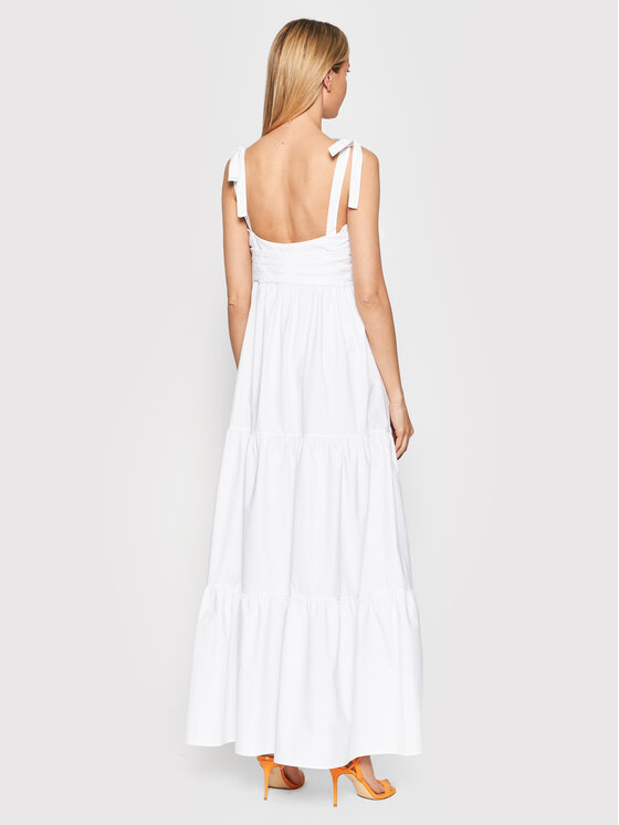 Fracomina Fracomina Sommerkleid FP22SD3012W40001 Weiß Regular Fit