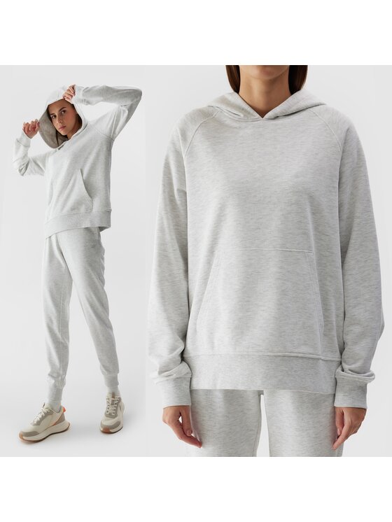 Bluza, rozmiar L, Szary, 4FWSS24TSWSF0955