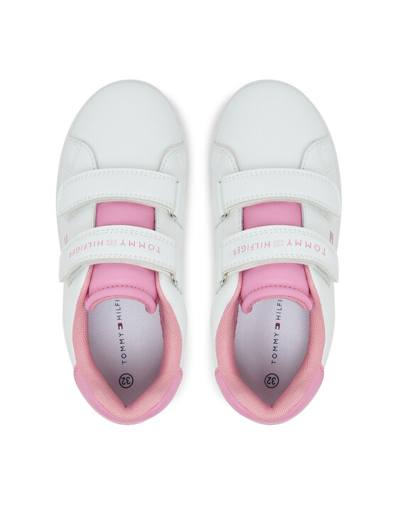 Tommy Hilfiger Tommy Hilfiger Laisvalaikio batai Low Cut Velcro Sneaker T1A9-33965-1355 S Balta