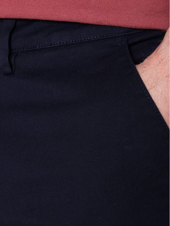 Selected Homme Selected Homme Chinosy 16087665 Granatowy Straight Fit