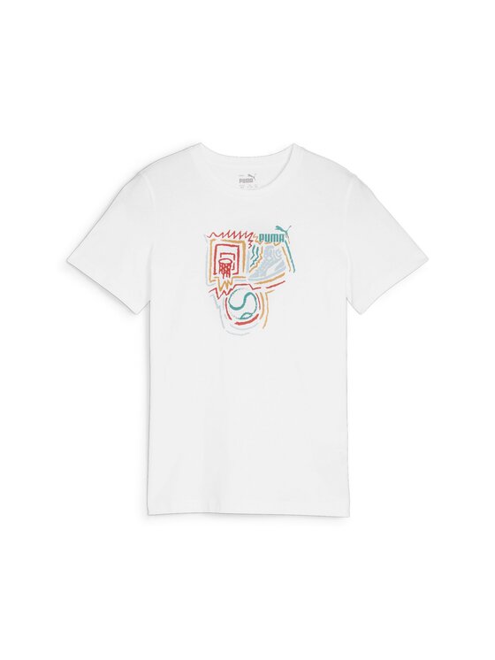Puma Puma T-Shirt 680299 Biały Regular Fit