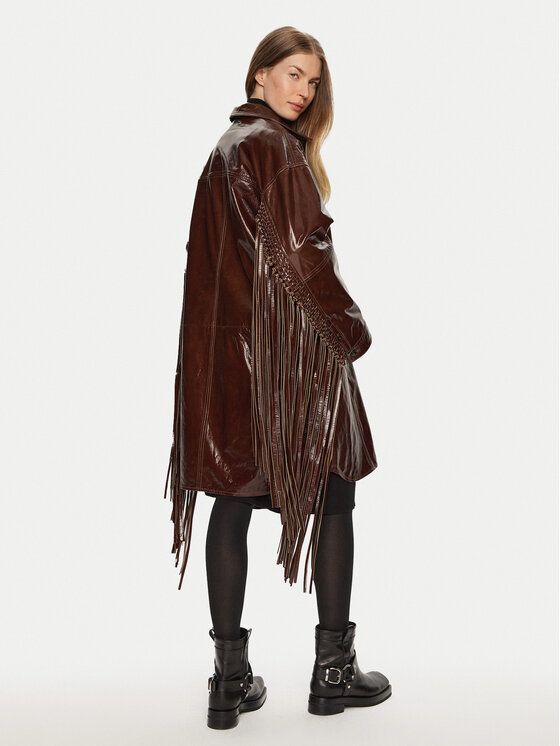Herskind Herskind Παλτό μεταβατικό Ellen 5302125 Καφέ Relaxed Fit