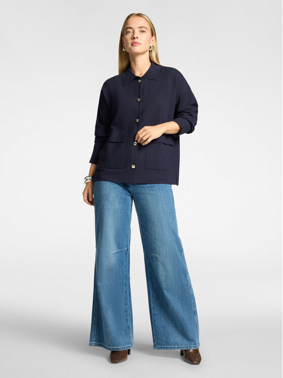 Elena Mirò Elena Mirò Sweter M210Z000984N034 Niebieski Over Fit