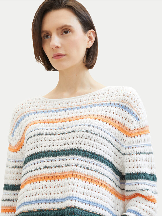 Tom Tailor Tom Tailor Sveter 1040352 Farebná Loose Fit
