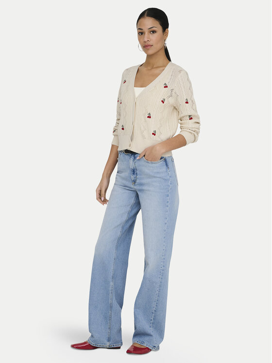 ONLY ONLY Kardigán Birtie 15363087 Bézs Regular Fit