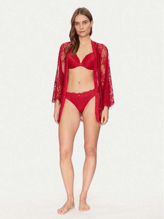 Hunkemöller Hunkemöller Szlafrok Isabelle 300603 Czerwony
