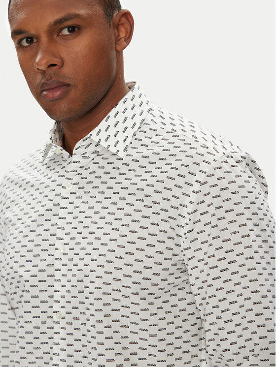 HUGO HUGO Košeľa Kenno 50544929 Biela Slim Fit