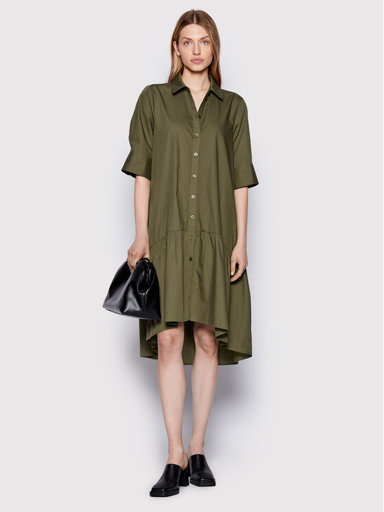 Gestuz Gestuz Hemdkleid Avaligz 10906320 Grün Loose Fit