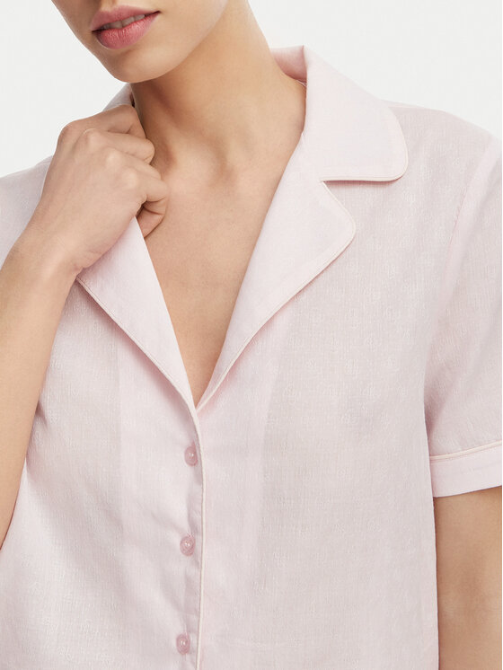 Guess Guess Pižama O6GX00 WN011 Šviesiai rožinė Regular Fit