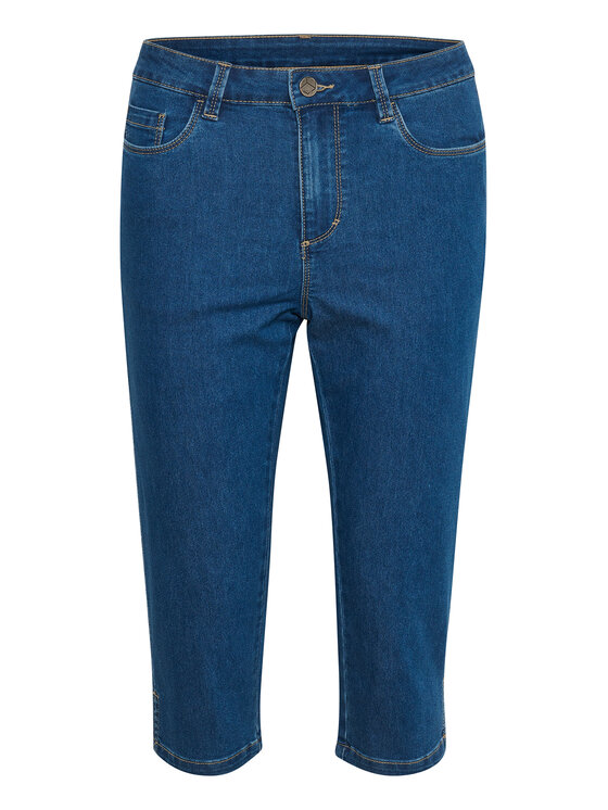 Kaffe Kaffe Capri hlače Vicky 10505521 Modra Slim Fit