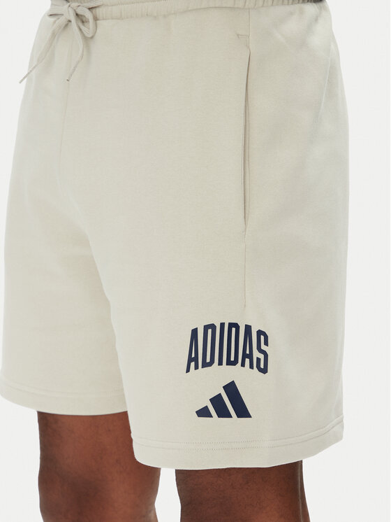 adidas adidas Pantaloni scurți sport Collegiate JM1726 Bej Regular Fit