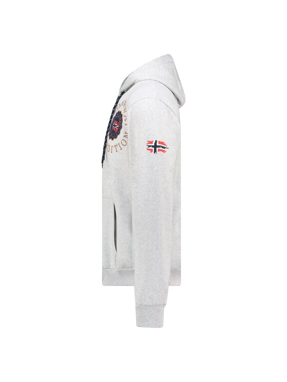 Geographical Norway Geographical Norway Bluza WZ3027H/GN-Blended Grey Szary Regular Fit