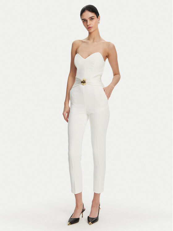Elisabetta Franchi Elisabetta Franchi Salopetă TU-039-51E2 Alb Regular Fit