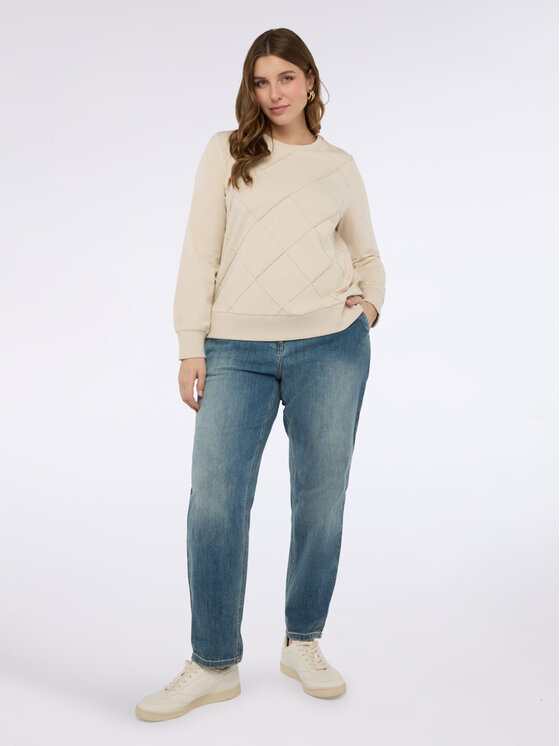 Fiorella Rubino Fiorella Rubino Felpa G811L108842N002 Écru Regular Fit