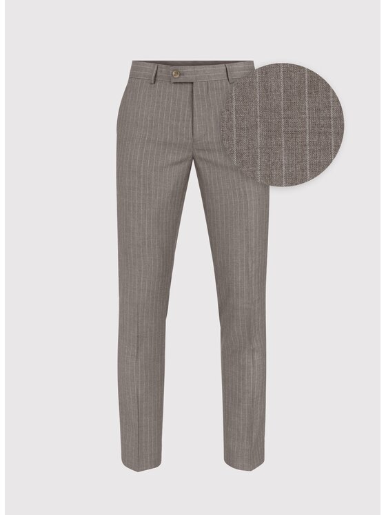 Pako Lorente Pako Lorente Spodnie garniturowe P24WF-6G-004 Beżowy Slim Fit