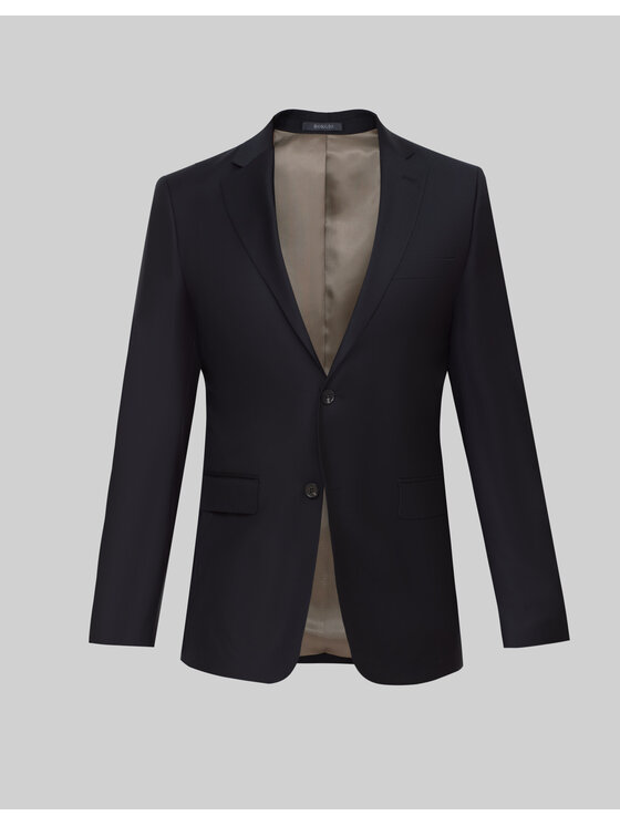 Borgio Borgio Marynarka rosolini_02 Granatowy Slim Fit