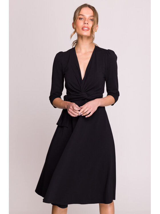 Stylove Stylove Večerní šaty S404 Černá Premium Fit