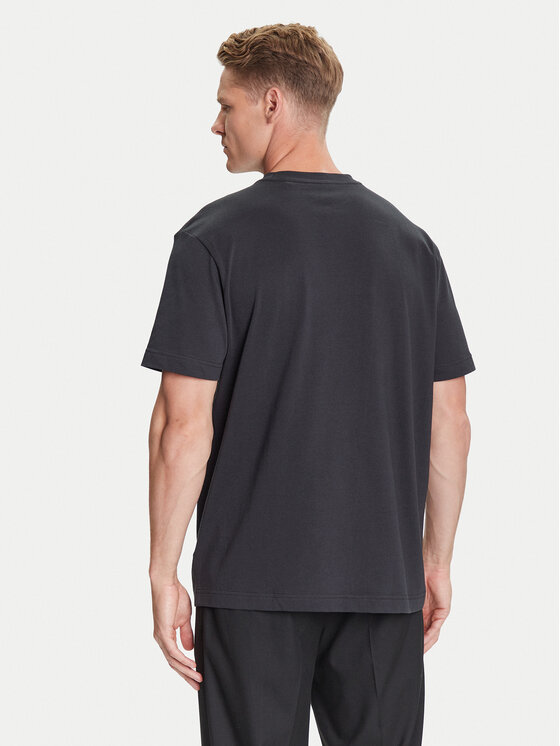 HUGO HUGO T-Shirt Split Logo 50544185 Czarny Relaxed Fit