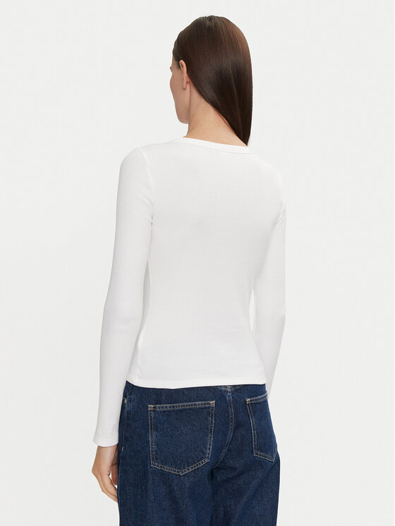 Gap Gap Majica 542721-04 Bijela Slim Fit