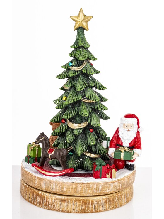 MIAhome MIAhome Figurka choinka LED z pozytywką 25x15,5x15,5 cm PERI Kolorowy