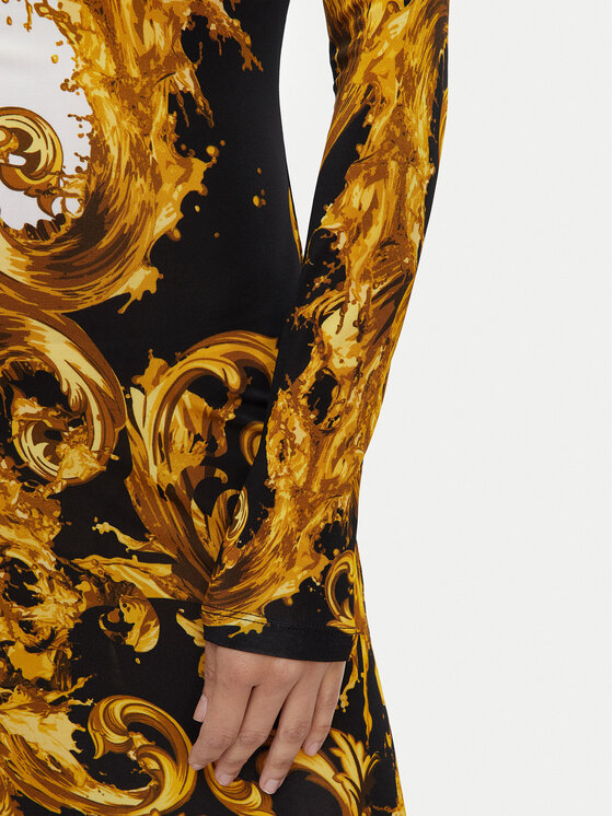 Versace Jeans Versace Jeans Ежедневна рокля 80HAO9P0 JS547 Черен Slim Fit