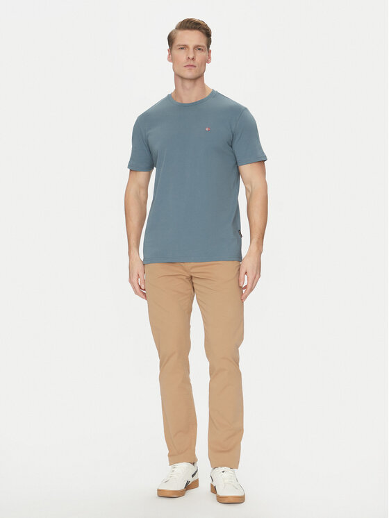 Napapijri Napapijri T-Shirt Salis NP0A4H8D Grau Regular Fit