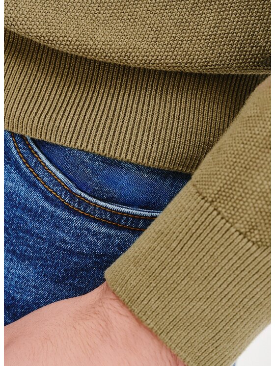 Pako Lorente Pako Lorente Sweter P25SF-2X-005 Zielony Classic Fit