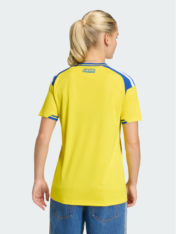 adidas adidas Koszulka techniczna Sweden 26 Home Jersey Żółty Regular Fit