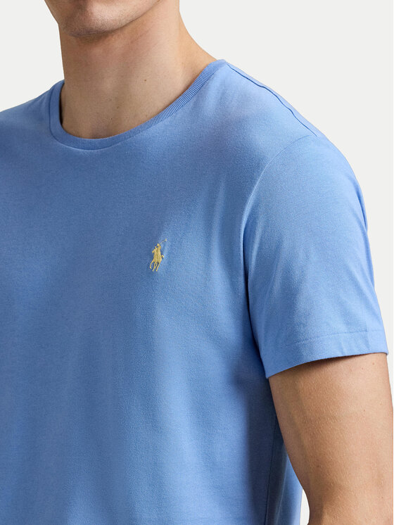 Polo Ralph Lauren Polo Ralph Lauren T-Shirt 710671438454 Světle modrá Custom Slim Fit
