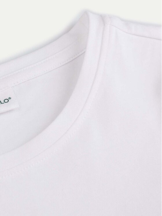 Coccodrillo Coccodrillo Tricou XCX143201BAG Alb Regular Fit