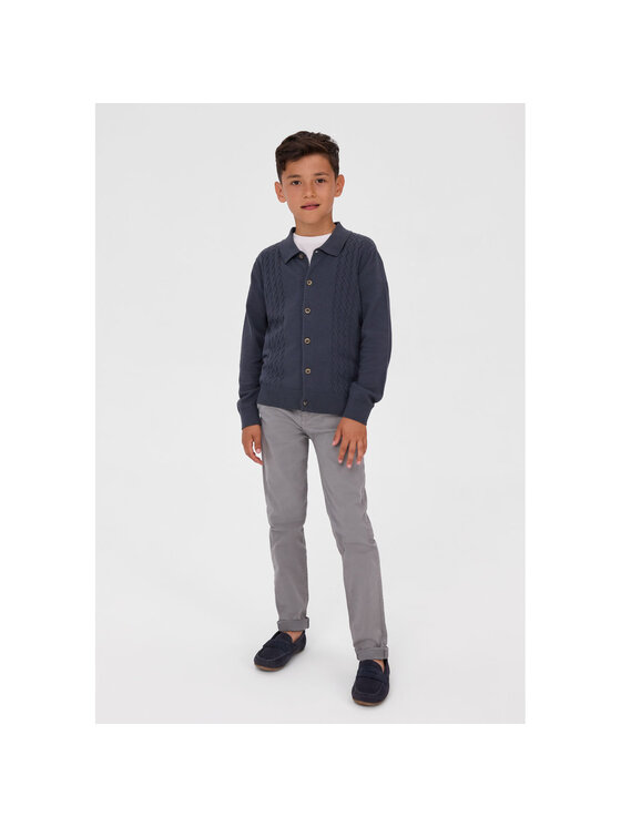 minoti minoti Kardigan 33KNIT256 Szary ciemny Regular Fit